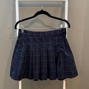 Women’s American Eagle Plaid Navy Skirt
